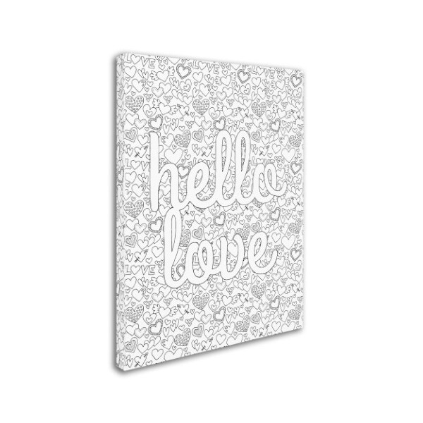 Hello Angel 'Letters & Words 17' Canvas Art,24x32